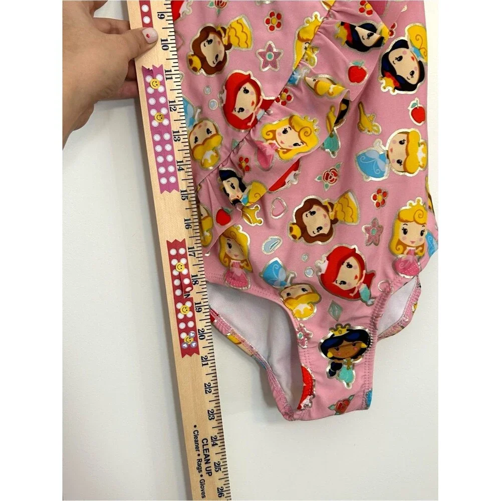 Disney Store Princess Swimsuit One Piece Size 9/10 Ruffle